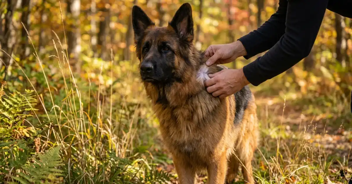 teken bij de Duitse Herder