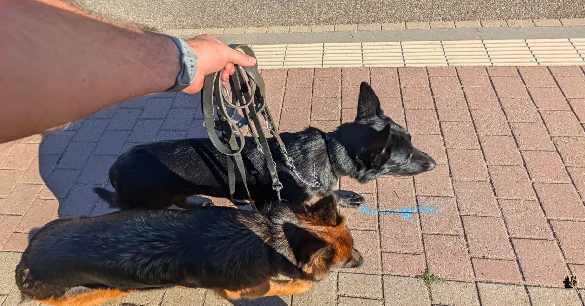 hond trekt aan de lijn